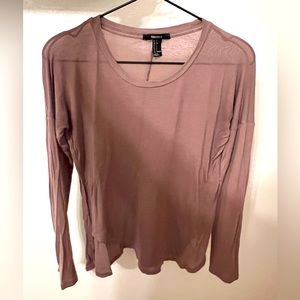 Forever 21 Basic Brown Long Sleeve